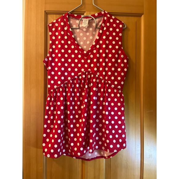 Disney Minnie, mouse sleeveless stretchy top SZ PSML - Picture 1 of 3